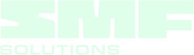 smf solutions word mark light green